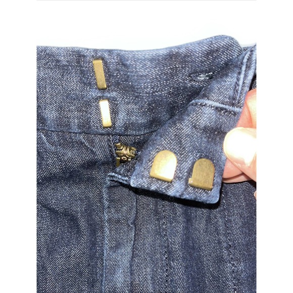 Ann Taylor Loft Cotton Blend Blue Dark Wash Shorts 26/2‎ - Picture 3 of 8